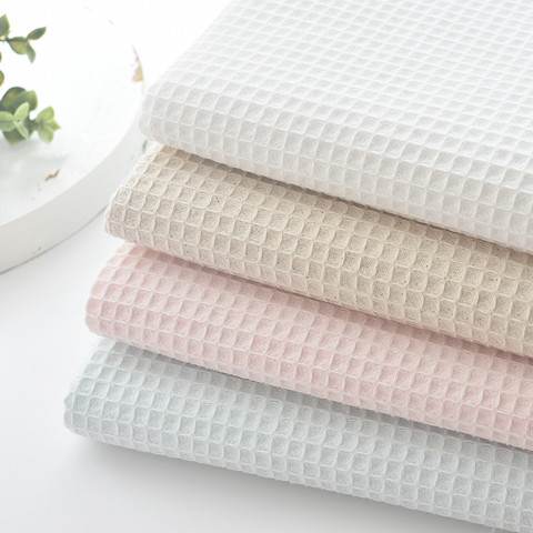 50cm x112cm Soft Waffle Fabric,5 Color Series,DIY Quilting&Sewing Sleepwear,Bathrobes,Pillowcase,Cushion Material For Baby &Chil ► Photo 1/1
