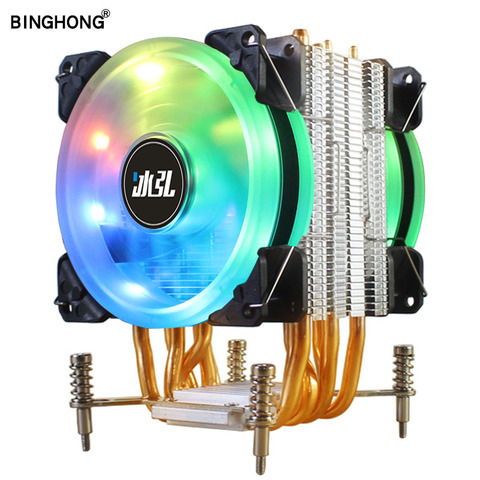 BINGHONG RGB CPU Cooler 6 Heat pipe Computer processor cooling LGA 775 115X 1355 1366 AM2 AM3 AM4 X79 X99 2011 CPU Fan heat sink ► Photo 1/6