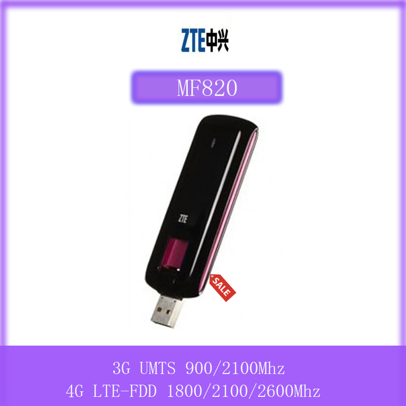 UNLOCKED ZTE MF823 4G LTE FDD 100Mbps Modem 3G UMTS USB Stick Dongle 