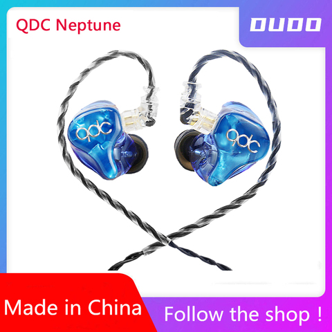 QDC Neptune Full Frequency Dynamic In-ear Earphone HIFI Noise Cancellation Monitor Earphone With Datachable Cable ► Photo 1/6