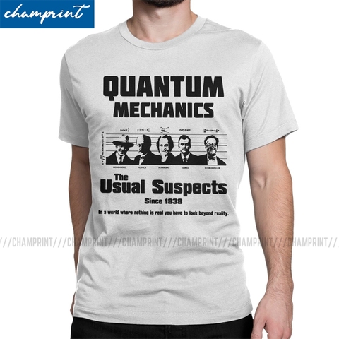 Men's T-Shirts Quantum Mechanics Vintage Tee Shirt Nikola Tesla Science Physicist Inventor Geek Nerd T Shirts Gift Idea ► Photo 1/6