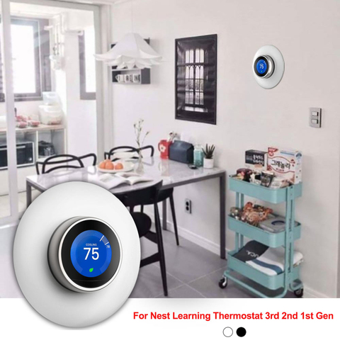 Easy Use Wall Plate for Nest Learning Thermostat 3rd 2nd 1st Gen 3D Stereoscopic Round Cover Household Bracket Mount ► Photo 1/6