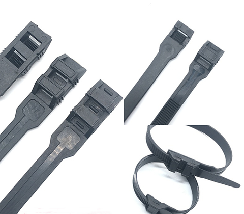 Xingo Unique Double Self-Lock Black Nylon Cable Ties Fasten Loop Electrical Wire ties UV  Heavy Duty Zip ties 50Pcs ► Photo 1/4