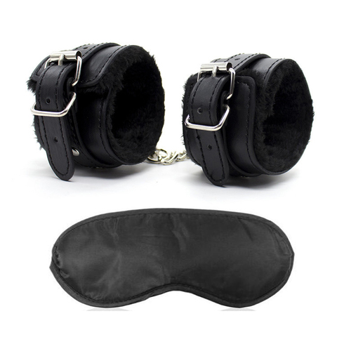 BDSM Bondage Restraint Set Handcuffs Blindfold Eye Mask Adult Game Erotic Toys Sex Products For Woman Couples Exotic Accessories ► Photo 1/6