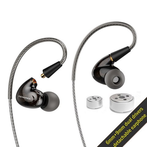 Tennmak Pro Dual Dynamic Driver Professional In Ear Sport Detach MMCX Earphone with microphone VS SE215 SE525 ► Photo 1/6