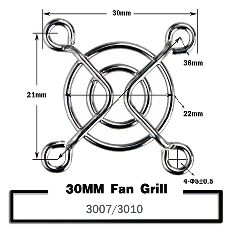 2 Pieces Fan Grills 30/40/50/60/70/80/90/120/140/172/200mm Metal Finger Guard For CPU Fan DC Fan Grill Guard Protector ► Photo 1/1
