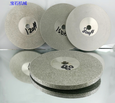 diamond disk 45-1000 grit grain lapidary ID 10mm  100mm Diamond Grinding Disc  Wheel Rotary Rotary Abrasive Tools Gold/Silver ► Photo 1/4