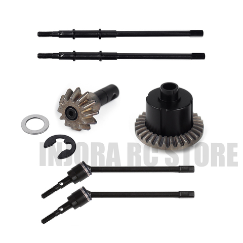 INJORA Metal Front/Rear Dogbone Shaft Axle Gear Set for 1/10 RC Crawler INJORA 90046 Axles Upgrade Part ► Photo 1/5