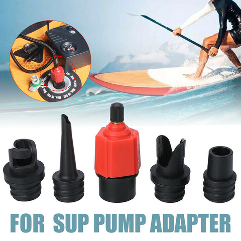 Sup Air Pump Adapter Inflatable Paddle Rubber Boat Kayak Air Valve Adaptor Tire Compressor Converter 4 Nozzle ► Photo 1/6