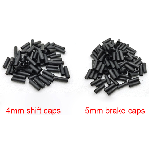 50pcs 4mm 5mm Road Mountain Bike Brake Shift Derailleur Cable End Crimps Bicycle Wire Cable End Caps Housing Ferrules ► Photo 1/6