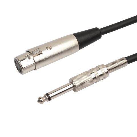 Newest 3-Pin XLR Female/Male to 1/4 6.35mm Mono Jack Male Plug TRS Audio Cable Mic Adapter Cord for Microphone Speaker Amplifier ► Photo 1/6
