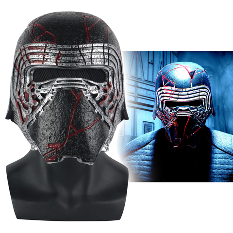 New Kylo Ren Helmet Cosplay Star Wars 9 The Rise of Skywalker Mask Props PVC Star Wars Helmets Masks Halloween Party Prop ► Photo 1/6