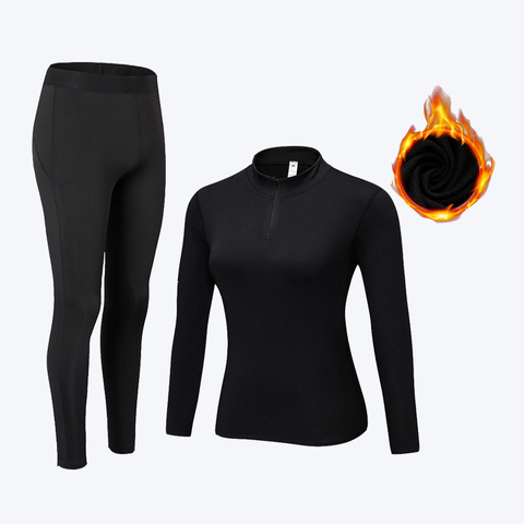 Winter Women's Thermal Underwear Sets Quick Dry Anti-microbial Thermo Underwear Warm Long Johns Clothes ► Photo 1/6