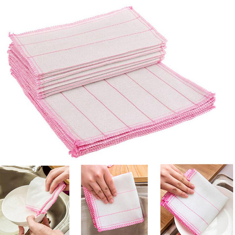 Cotton Gauze Cleaning Cloth Rag Absorbent Kitchen Towel Dishcloth Towels Multi-purpose Cloth ► Photo 1/6