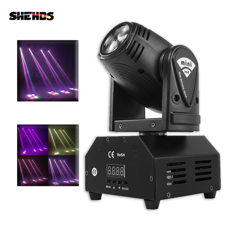 Mini RGBW LED 10W LED Beam moving head Light High Power 10Watt Quad Stroboscope LED Strong Beam Light For Party Disco DJ Light ► Photo 1/6