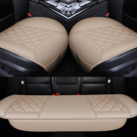 Waterproof Leather Car Seat Cover Protector Mat Universal Front Rear Breathable Car Van Auto Vehicle Seat Cushion Protector Pad ► Photo 1/6