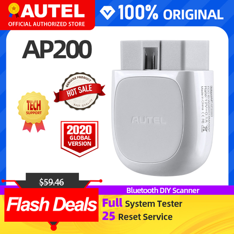 Autel AP200 Bluetooth OBD2 Scanner Code Reader Full System Diagnostic Tool diagnostic scanner PK MK808 easydiag 3.0 ThinkDiag ► Photo 1/6