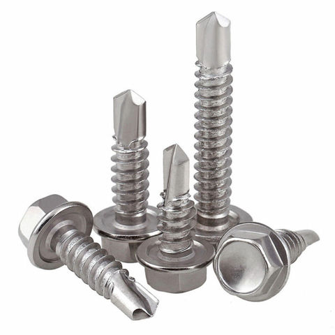 10/20/50/100pcs410 stainless steel outer hexagon self-drilling screw tapping self-drilling screw ► Photo 1/1