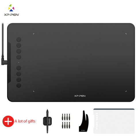 XP-Pen Deco 01 V2 10'' Drawing Tablet Graphics Digital Tablet Tilt Android Windows MAC 8 Shortcut Keys (8192 Levels Pressure) ► Photo 1/6