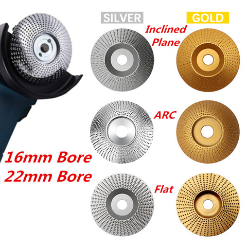 High Quanlity Wood Grinding Wheel Rotary Disc Sanding Wood Carving Tool Abrasive Disc Tools For Angle Grinder 4inch Bore ► Photo 1/6