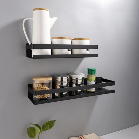 Shower Caddy Shelf Accessories Modern Matte Black Bathroom Corner Shelves  Kitchen Wall Shelf Shower Shampoo Storage Rack