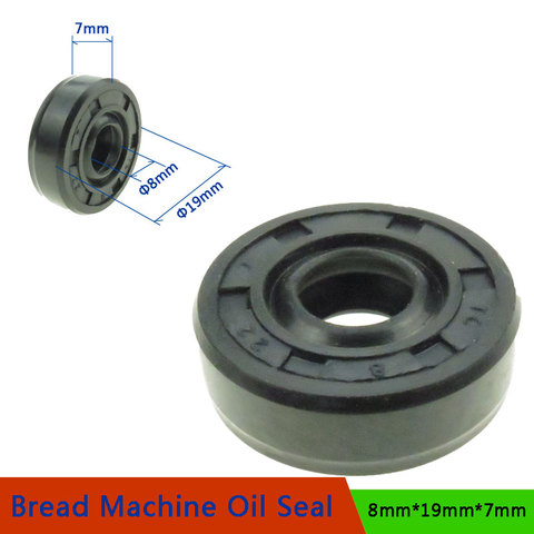 8*19*7mm Oil Seal Ring for Bread Maker Breadmaker Baker's Machine Blender Repair Parts  Bread Machine Spare Parts Wearable ► Photo 1/6