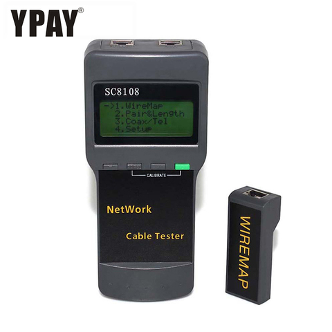 YPAY network cable tool rg45 tester ethernet wiremap rj45 cat5 cat5e cat6 cat7 wire breakpoint length range finder find line ► Photo 1/6