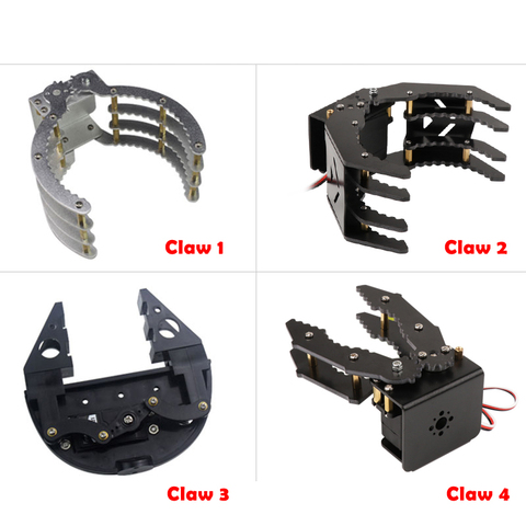 High Quality Mechanical Claws Grippers Robot Mechanical Arms with 180 Degree Servos for Arduino DIY Programming STEM Toy Parts ► Photo 1/5