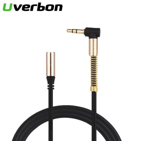 90 Degree AUX Audio Cable 3.5mm Jack Male to Female Audio Cabo Headphone Adapter For Samsung Oneplus 5 6 Extension Audio Cord ► Photo 1/6