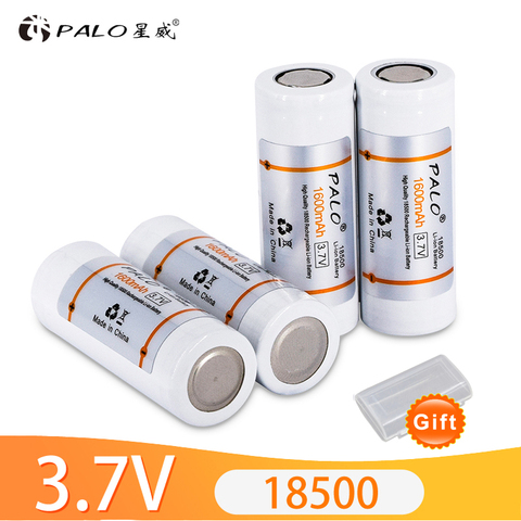 brand new 2-20 pieces 18500 rechargeable battery 18500 1600mAh 3.7V lithium Li-ion batteries for LED Flashlight ► Photo 1/6