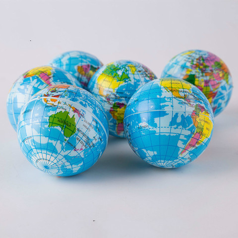 Creative World Map Foam Ball Planet Earth Squishy Toy Slow Rising Soft Stress Relief Antistress Novelty Gag Toy Funny Gift Decor ► Photo 1/1
