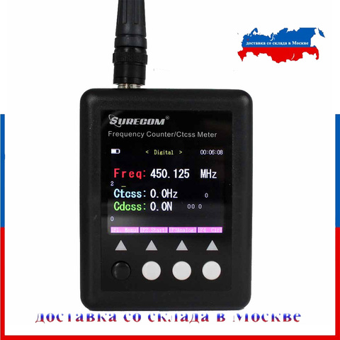 Frequency meter SURECOM  SF-401 plus Frequency Counter 27Mhz-3000Mhz Radio Portable Frequency meter with CTCCSS/DCS Decoder ► Photo 1/6