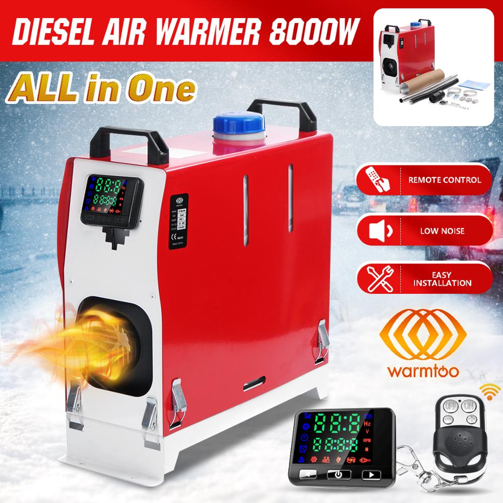 All In One Air Diesel Heater 8000W 12V Remote LCD Monitor Boat