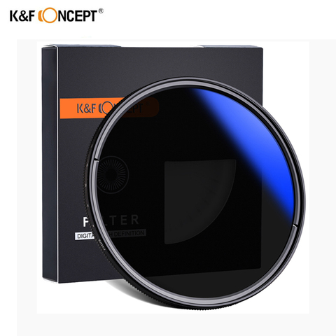 K&F CONCEPT 37-82mm 52MM 58MM 62MM 67MM 72MM 77MM Slim Fader Variable ND Lens Filter Adjustable ND2 to ND400 Neutral Density ► Photo 1/6