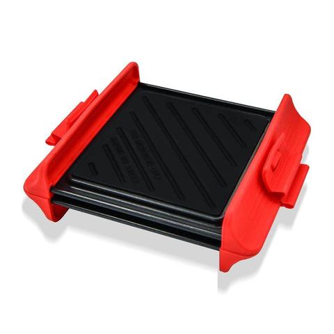 Non-stick Metal Baking Cooling Grill Chicken Wing Pizza Pan Microwave BBQ Grill Rack Kitchen Baking Tools for Food 24.5x15cm ► Photo 1/6