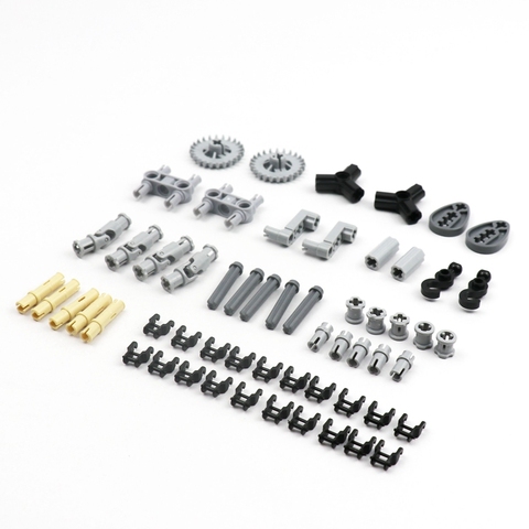 Bulk MOC High-Tech Parts Set Gear Wheels Axles Connectors DIY Building Blocks Kids Bricks Tanks Replacement in Blocks ► Photo 1/6