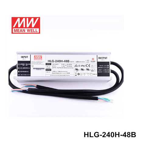 Dimmable HLG-240H-48B meanwell led driver for 240w quantum led lamp board samsung led grow light ► Photo 1/1