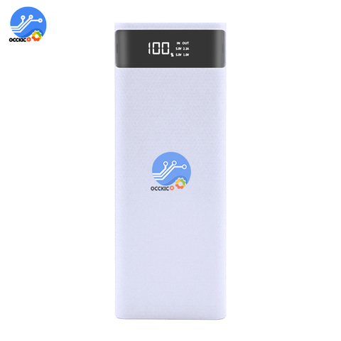 power bank case 8x18650 module powerbank box diy kit mobile phone accessories fast charge Micro USB type c import for xiaomi ► Photo 1/6