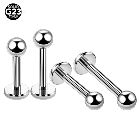 50Pcs/lot G23 Titanium Labret Piercing Morne 3mm Ball Lip Ring Monroe Ear Cartilage Earring Piercing Body Jewelry Piercing 16G ► Photo 1/6