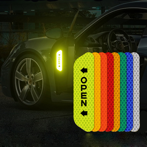 Fluorescent Car Reflective Strips Warning Stickers For Lada granta vesta kalina priora niva xray largus Opel Astra H G J zafira ► Photo 1/6