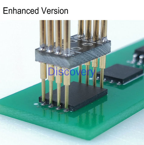 Burn Test Probe Pogo Pin 1.27 Chip SOP WSON SOIC VSOP SPI FLASH 8P With Cable 30cm ► Photo 1/1