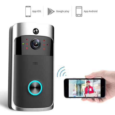 Smart IP Video Intercom WI-FI Video Door Phone Door Bell WIFI Doorbell Camera For Apartments IR Alarm Wireless Security Camera ► Photo 1/6