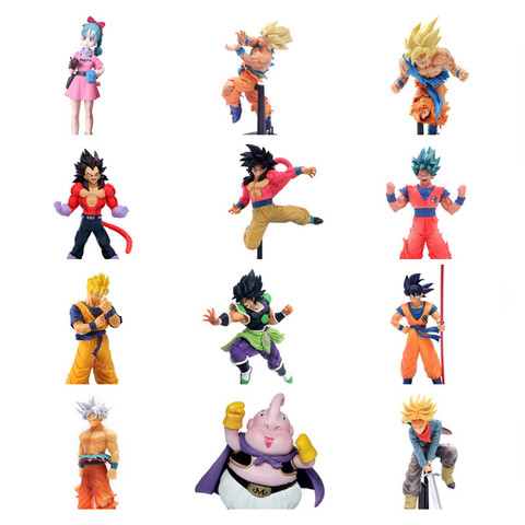 11-23CM Super Goku Son Gohan Broly Vegeta Cell Frieza Buu Broli Trunks Burdock PVC Action Figures Collectible Toys ► Photo 1/6