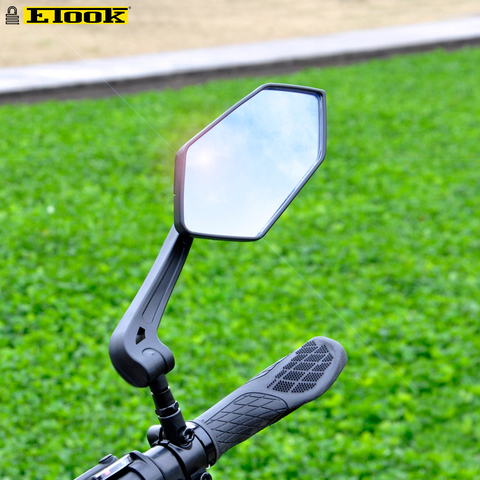 ETOOK Bicycle Rear View Mirror Handlebar Reflector Wide-Range Adjustable Angles Mirror Mountain Bike E-Scooter Accessories ► Photo 1/6