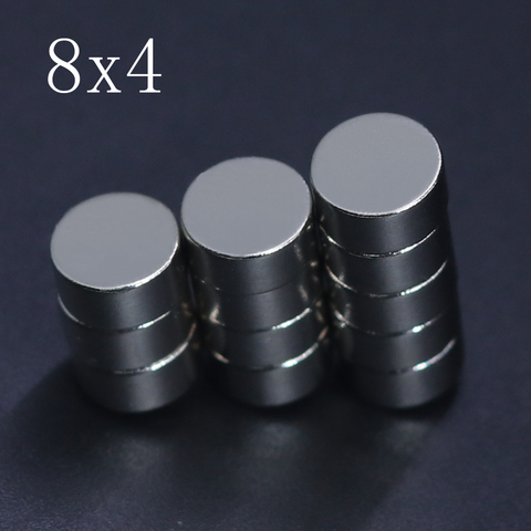 5/10/20/50/100Pcs 8x4 Neodymium Magnet 8mm x 4mm N35 NdFeB Round Super Powerful Strong Permanent Magnetic imanes Disc ► Photo 1/6