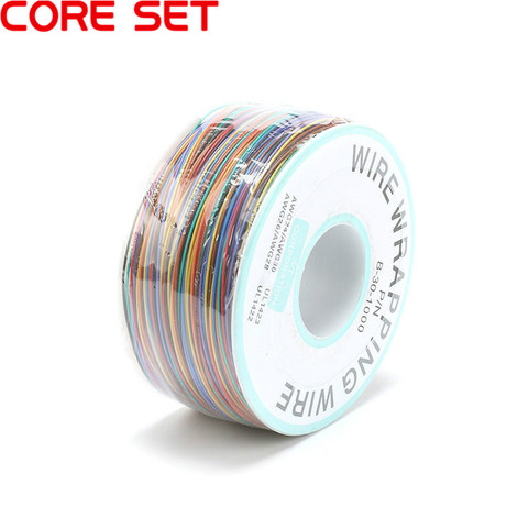 8 color Wire Wrapping 250 Meters AWG30 Cable ok wire jumper wire PVC Electronic conductor Wire Connector FOR PCB wrapping wire ► Photo 1/3