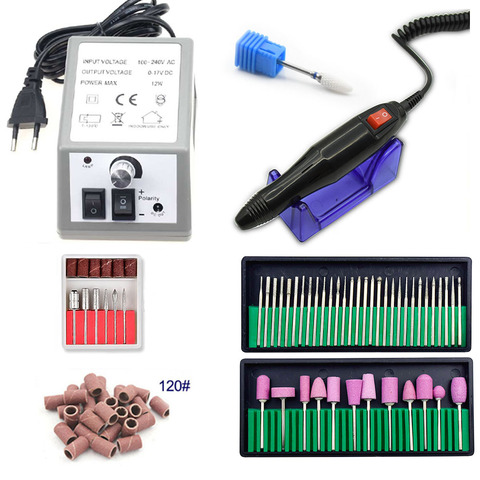 Electric Nail Drill Machine For Manicure And Pedicure Drill 12W 20000RPM Milling Machine Nails Equipment Set Electric Nail File ► Photo 1/6
