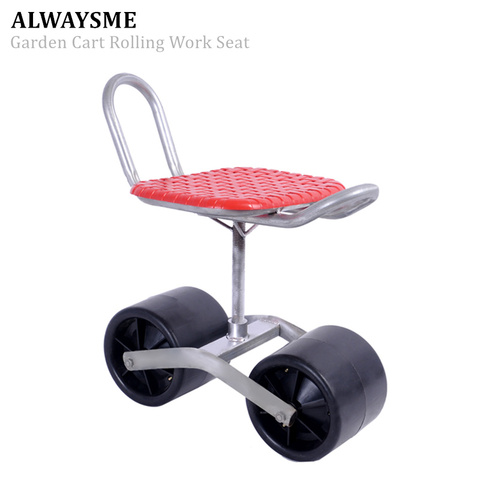 ALWAYSME Garden Cart Rolling Work Seat Garden Cart Stool ► Photo 1/6