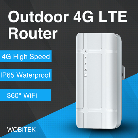 4G  LTE Outdoor WiFi Router Unlocked CPE Wireless 300Mbps Modem With SIM Card Slot LAN Port  Hotspot Waterproof For IP Camera ► Photo 1/6