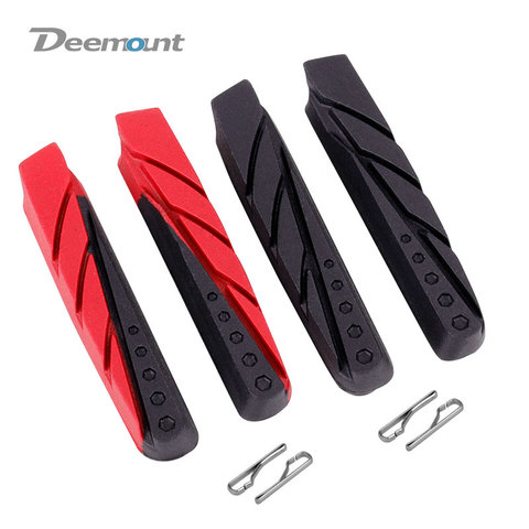 Deemount Robust Bicycle Brake Inserts for Aluminum Steel Wheel Rims Brake Pads Road Bike Caliper Braking Pads 1/2/4/6/10 Pair ► Photo 1/6